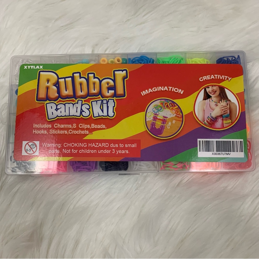 Rubber Bands Loom Bracelet Kit Assorted Colors